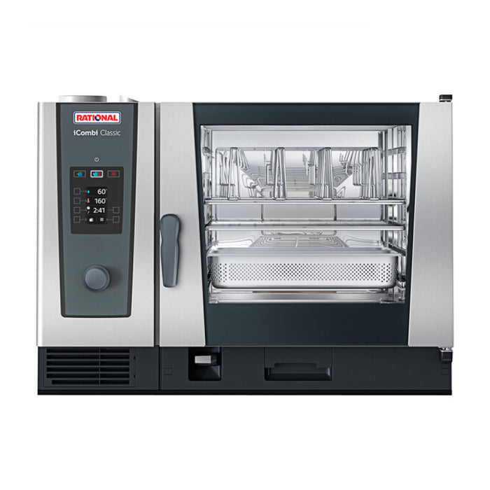 Rational iCombi Classic 6-Full Size Pan Gas Combi Oven with Manual Controls