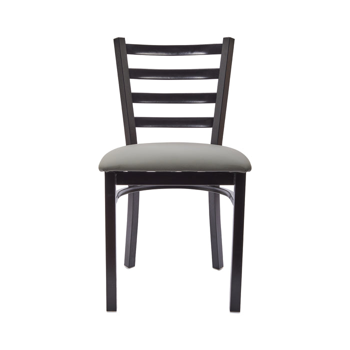Nella Jax Grey Metal Restaurant Chair