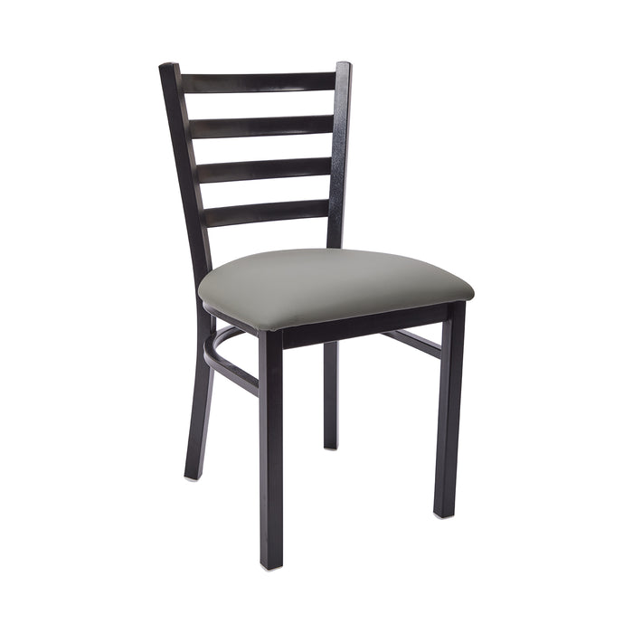 Nella Jax Grey Metal Restaurant Chair