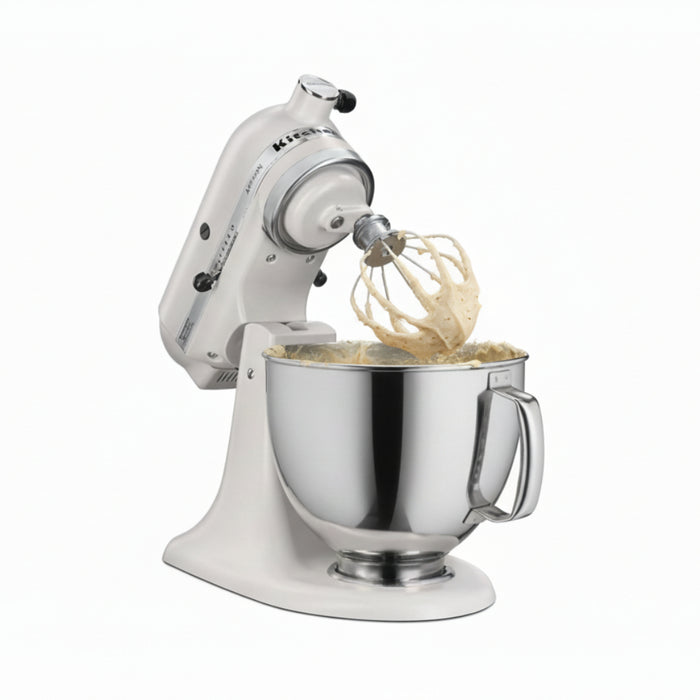 KitchenAid White Milkshake 5 Qt. Artisan Tilt Head Countertop Stand Mixer - KSM150PSMH