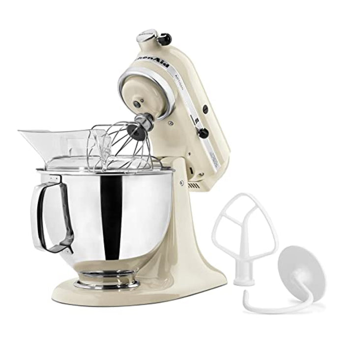 KitchenAid Almond Cream 5 Qt. Artisan Tilt Head Countertop Stand Mixer - KSM150PSAC