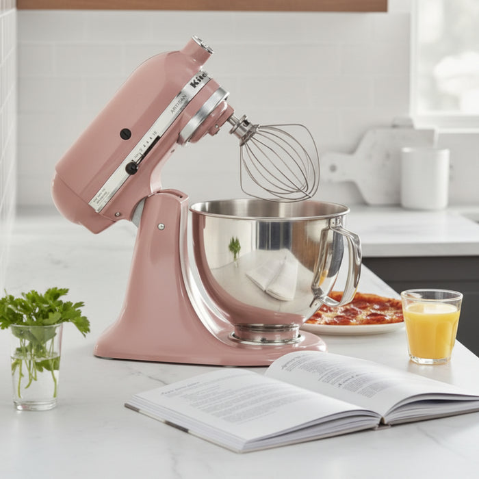 KitchenAid 5 Matte Dried Rose Qt. Artisan Tilt Head Countertop Stand Mixer - KSM150PSDR