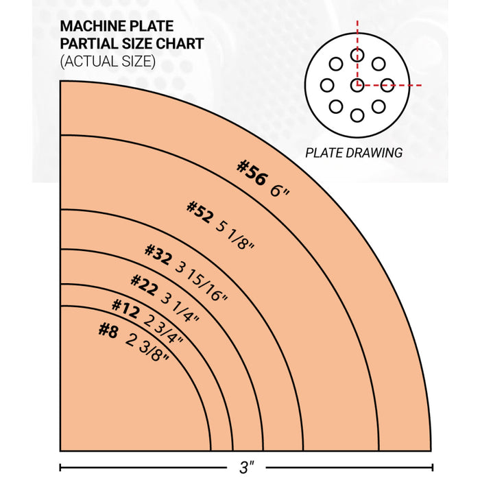 #12 Carbon Steel Hubless Machine Plate with Single Notch - 2-3/4" Diameter, 1/4" Hole Size - 11237