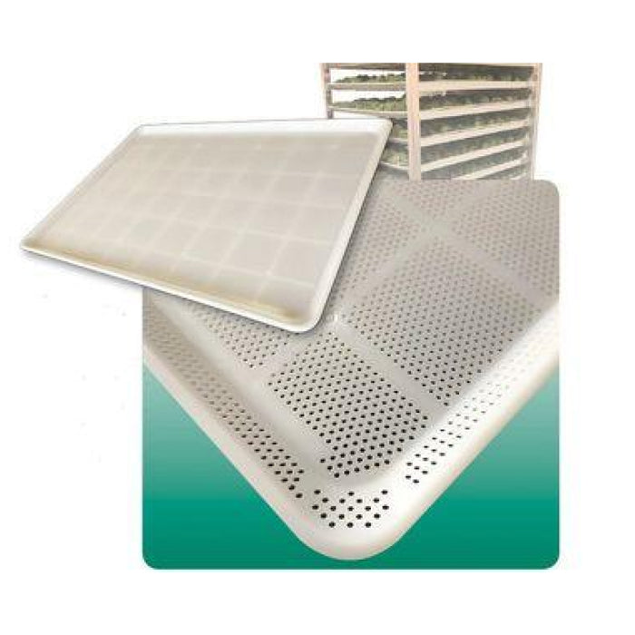 Nella 18" x 26" Fully Perforated Cannabis Tray - Gray - TR-1826-G