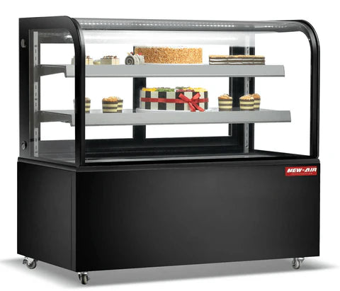 New Air NDC-48-CG 48" Curved Refrigerated Display Case