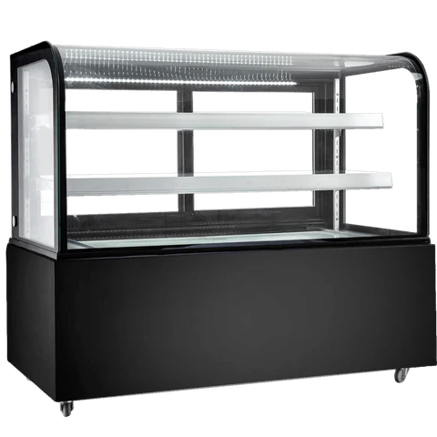 New Air NDC-60-CG 60" Curved Refrigerated Display Case