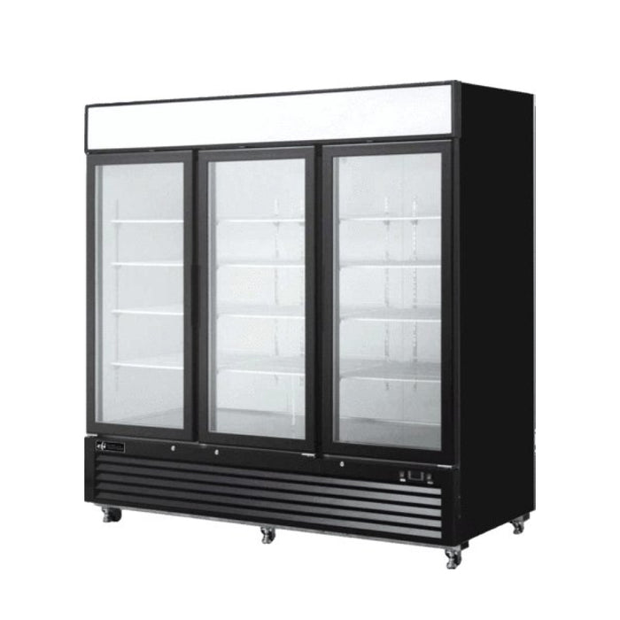 3 Section Merchandising Glass Door Freezer - F3-82GDVC