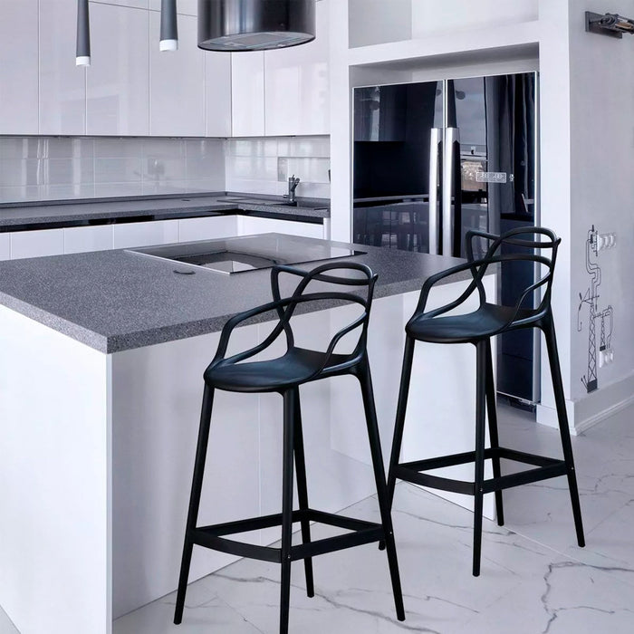 Nella Black Spider Outdoor Bar Stool
