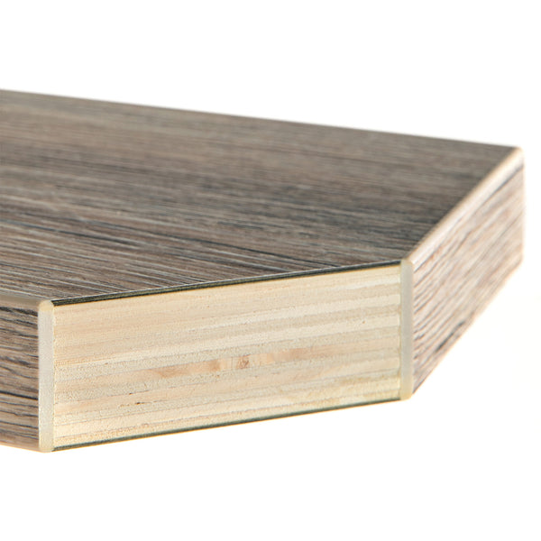 Grosfillex 32" Square Exterior Vanguard Aged Oak Table Top - US32D742