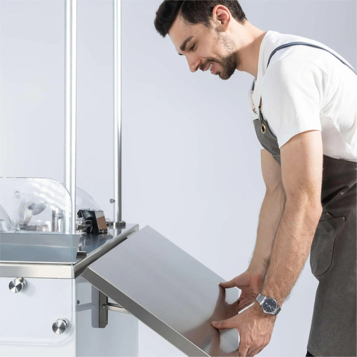 Top Churn Pro 4-Pot Commercial Ice Cream Machine and Display Cart - V4C