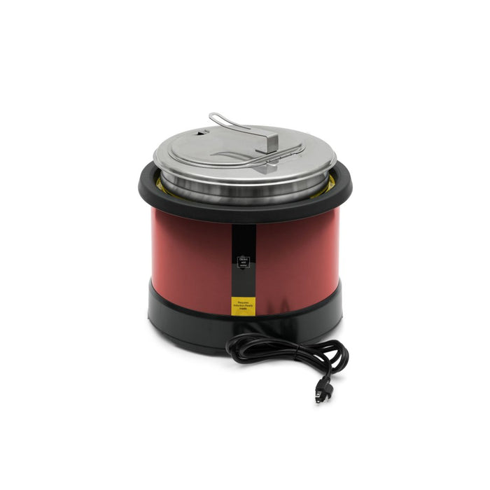 Vollrath 74110140 11 Qt. Red Mirage Countertop Induction Rethermalizer - 120V/800W