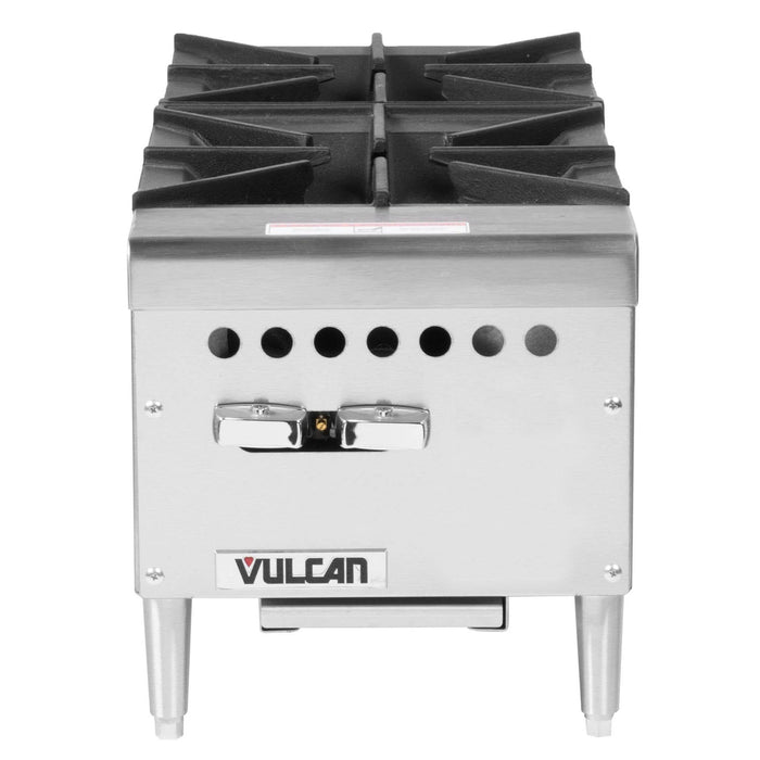(USED) Vulcan VCRH12 Restaurant Series Liquid Propane 12” Countertop 2-Burner Hot Plate - 50,000 BTU