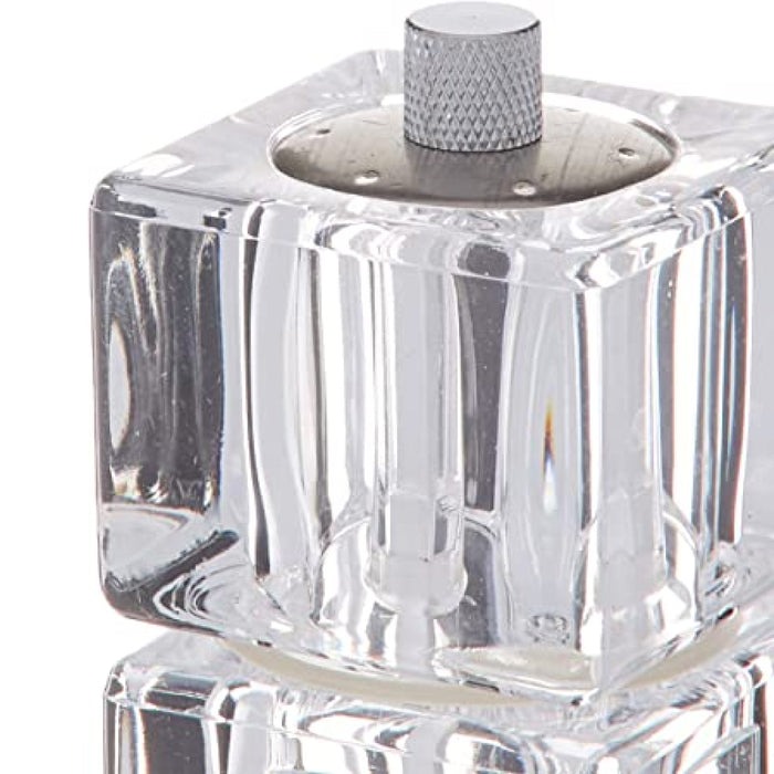 Winco WPMP-6 6" Clear Acrylic Pepper Mill / Salt Shaker