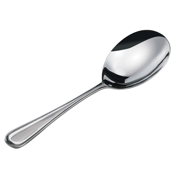 Winco 0030-21 9" Stainless Steel Serving Spoon - 12/Case