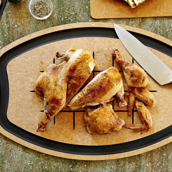 Epicurean 23.5" x 15.25" Carving Series Oval Carving Board - 005-23150102