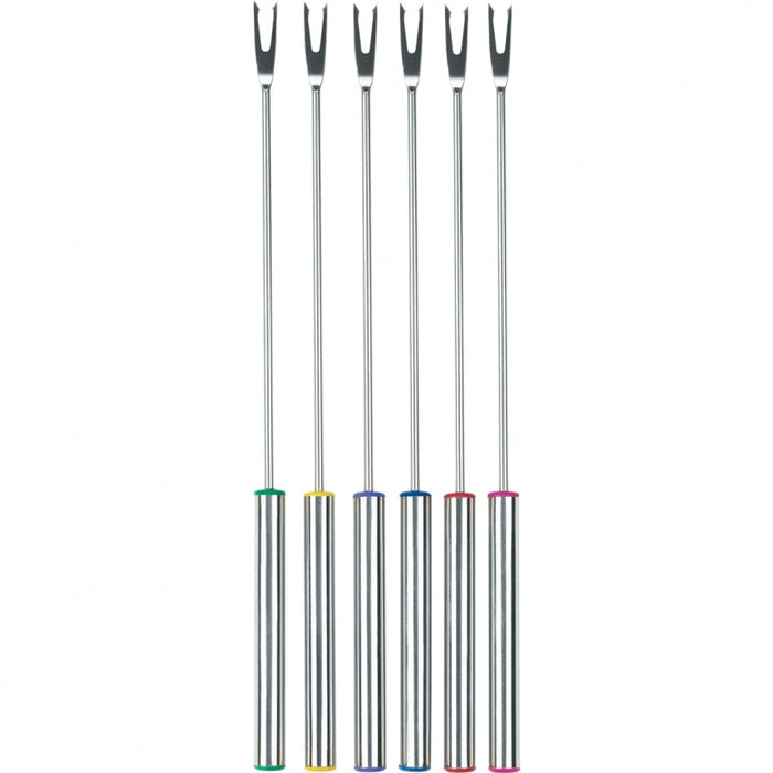 Trudeau 053230 6 Stainless Steel Fondue Fork Set