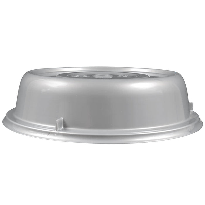 Cambro 1007CW486 Silver 10 5/8" X 2 3/4" Round Camwear Plate Cover - 12 pcs / pack