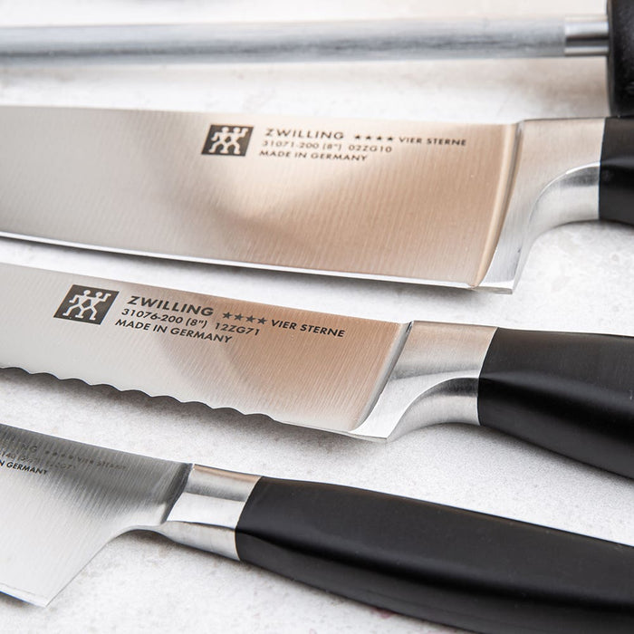 Zwilling 8-Piece Four Star Block Combo with Bonus Steak Knives - 38663-005