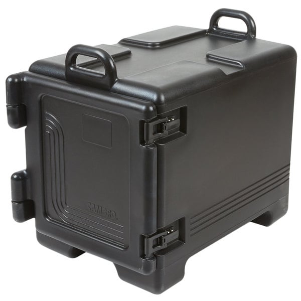 Cambro UPC300110 17" x 25" x 22" Ultra Pan Carrier Black Front Loading Insulated Food Pan Carrier