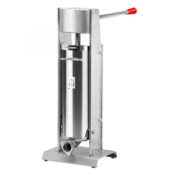 Nella 10 kg / 22 lb Manual Vertical Two-Speed Sausage Stuffer in Stainless Steel - 18207
