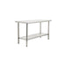 NELLA 24" x 48" STAINLESS STEEL TABLE - 22066