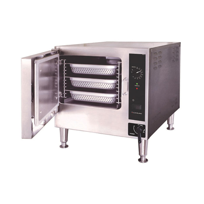Cleveland 22CET3.1 SteamChef 3-Pan Electric Boilerless Convection Steamer - 240V