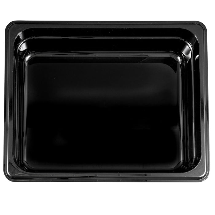 Cambro Camwear 22CW110 2.5" Deep Half Size Black Polycarbonate Food Pan