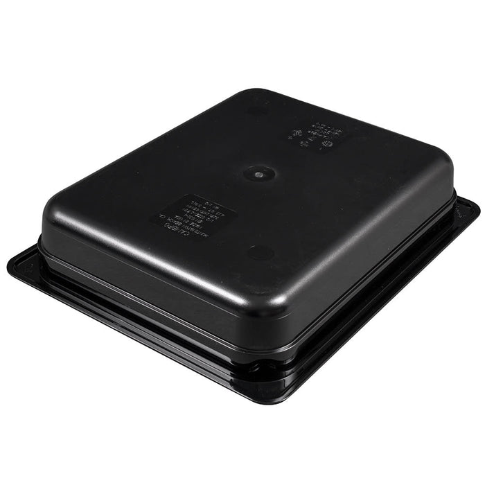 Cambro Camwear 22CW110 2.5" Deep Half Size Black Polycarbonate Food Pan