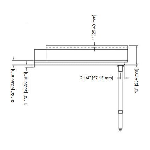 Nella 48" Right Side Clean Dish Table - 28477