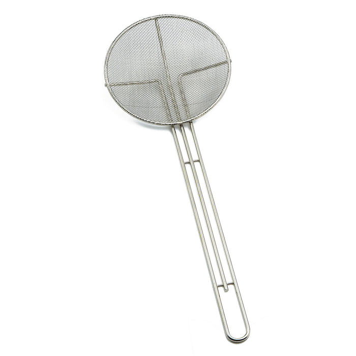 TableCraft 2865 6.5" Nickel Plated Round Mesh Skimmer