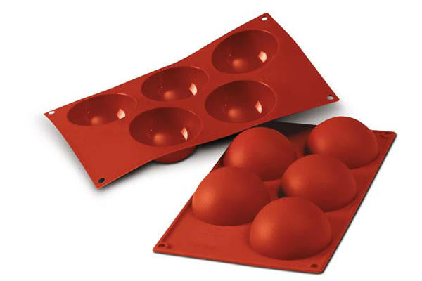 Silikomart SF001 Red Silicone Half-Sphere Mold