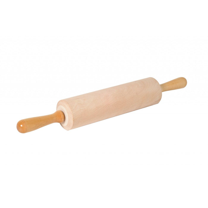 Winco WRP-13 13" Wooden Rolling Pin with Wide Barrel