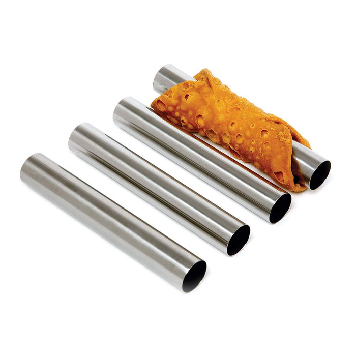 Nopro 3660 5.75" Stainless Steel Cannoli Forms - 4/Set