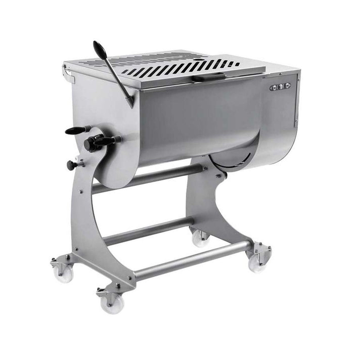 Nella 37450 80 kg Dual Paddle Stainless Steel Tilting Heavy-Duty Meat Mixer
