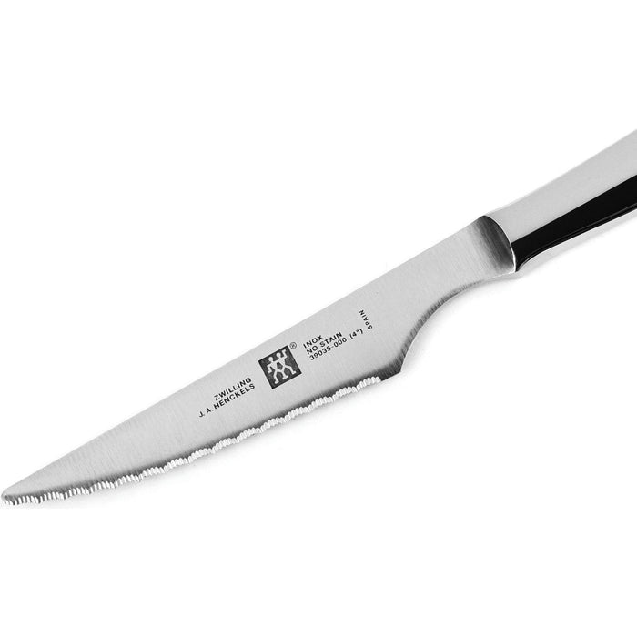 Zwilling 11" Stainless Steel Serrated Steak Knife 4-Piece Set  - 39135-000