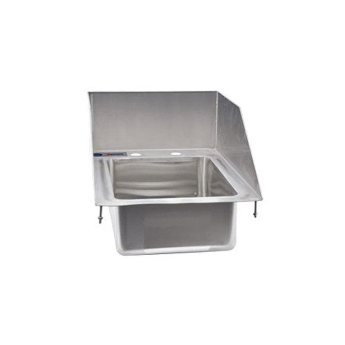 NELLA ONE TUB DROP IN SINK WITH 6" LEFT-BACK-RIGHT SPLASH - 39785