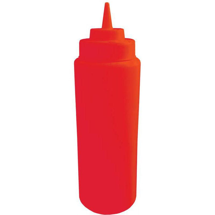Nella 32 Oz. Red Plastic Squeeze Bottle - 6/Pack