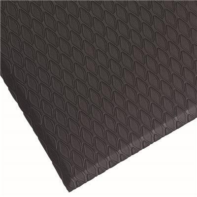 Nella 2' x 3' Diamond Plate Super Cushion Floor Mat - Black - 414-2X3BK