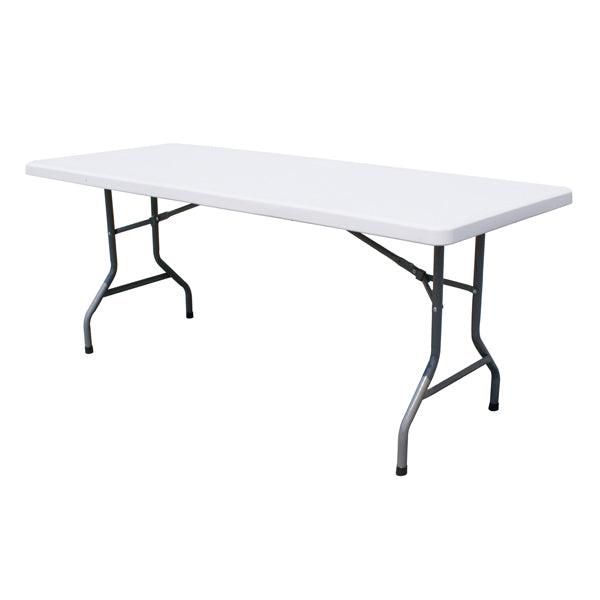 Nella Plastic Solid Folding Table 72" - 41596