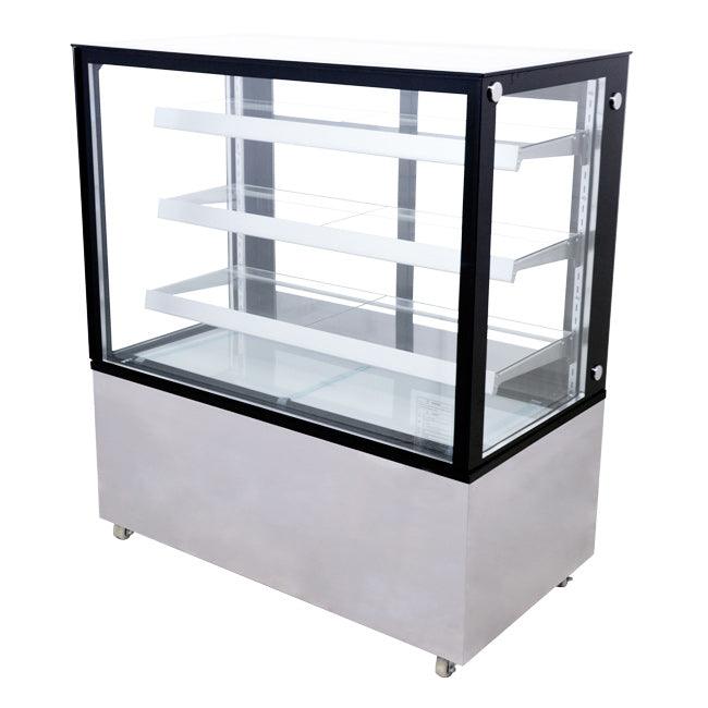 Nella 48" Square Glass Floor Refrigerated Display Case