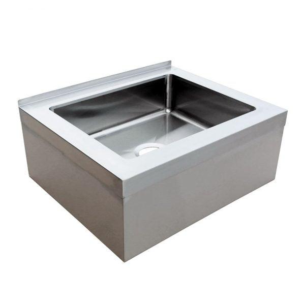 Nella 28" x 20" x 6" Stainless Steel Mop Sink with Drain Basket - 44605