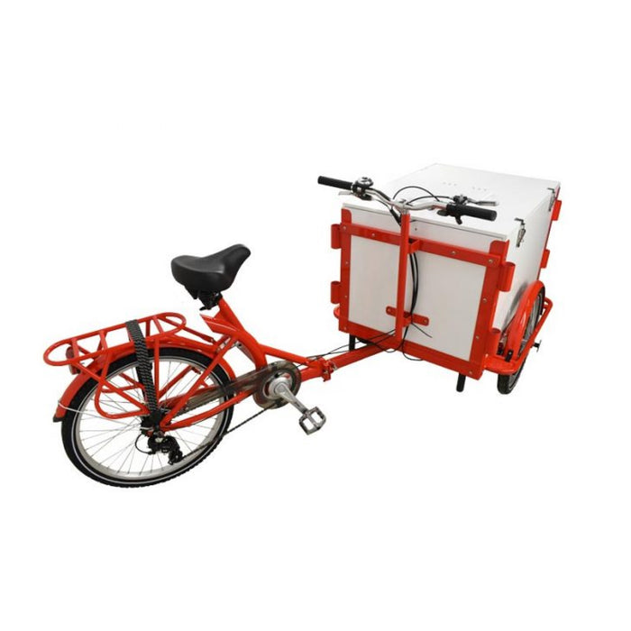 Nella Tricycle Red Ice Cream Bike with Wooden Box - 46659