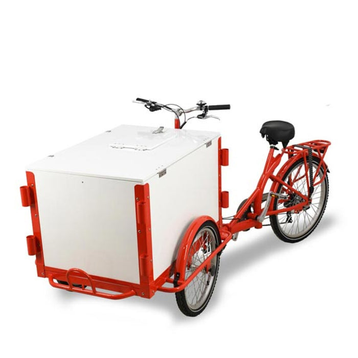 Nella Tricycle Red Ice Cream Bike with Wooden Box - 46659