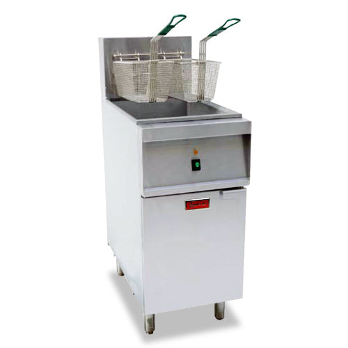 Nella 40 Lb. Electric Floor Deep Fryer - 47331 - 208V / 3 Ph