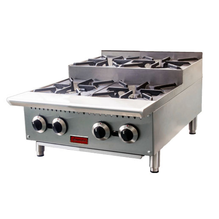 Nella 24" Natural Gas 4-Burner Countertop Stainless Steel Hot Plate - 47383