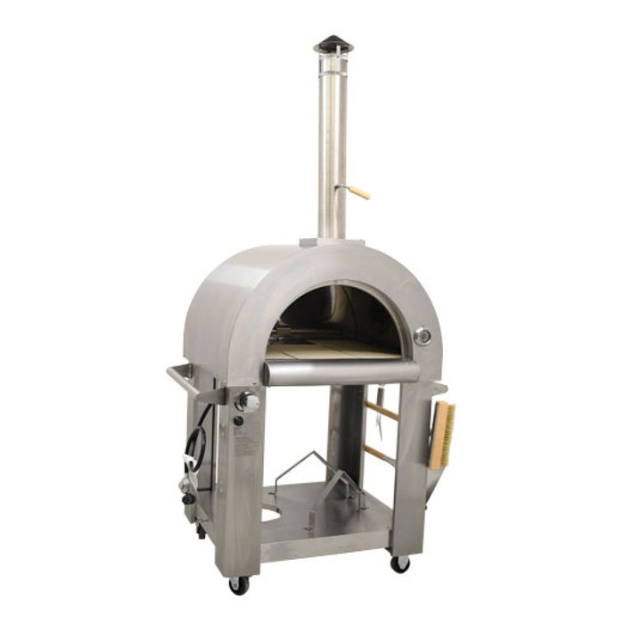 Nella 39" Stainless Steel Gas / Wood Fired Pizza Oven - 49113