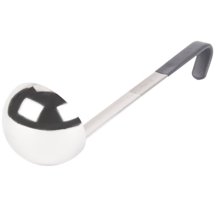 Vollrath 4980620 6 Oz. Stainless Steel Ladle with Kool-Touch Handle - Black