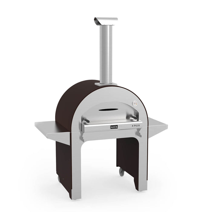 Alfa 4 PIZZE Wood Fired Pizza Oven With Stand - FX4PIZ-LRAM