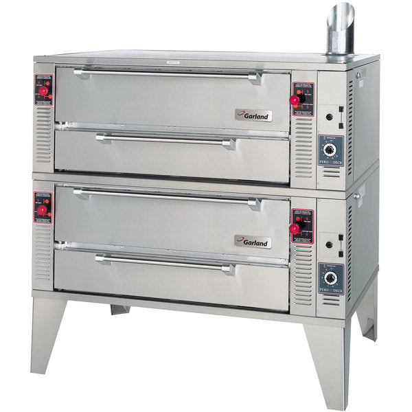 Garland GPD48-2 63" Pyro Double Deck Gas Pizza Oven - 192,000 BTU