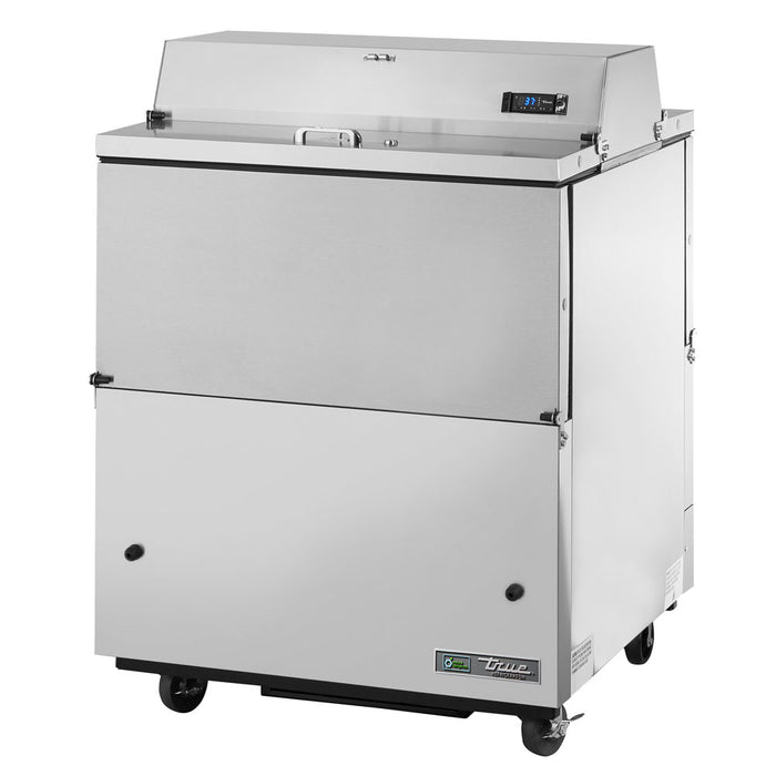 True TMC-34-S-DS-SS-HC 34" Dual Sided Milk Cooler with Stainless Steel Exterior & Interior